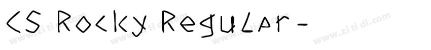 CS Rocky Regular字体转换